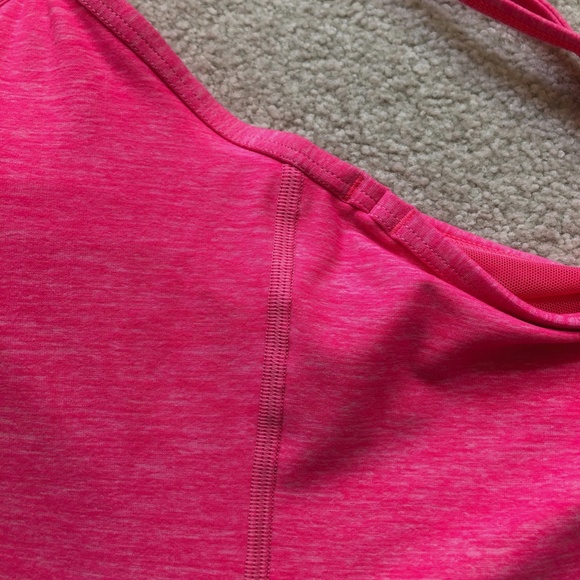 Lululemon Power Y Tank- Heathered Neon Pink- 6 - Picture 5 of 5